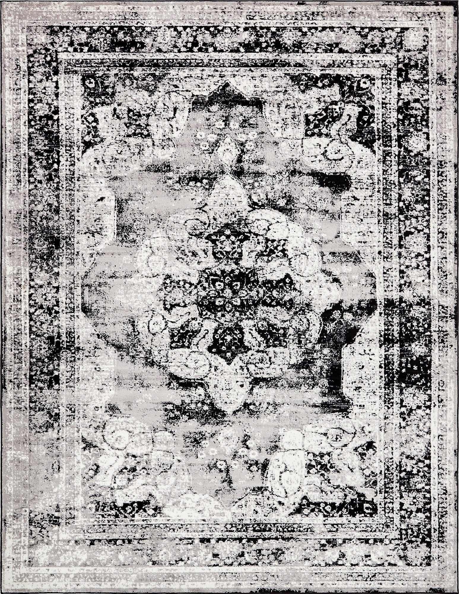 Transitional Persian Design Area Rug Faded Small Vintage