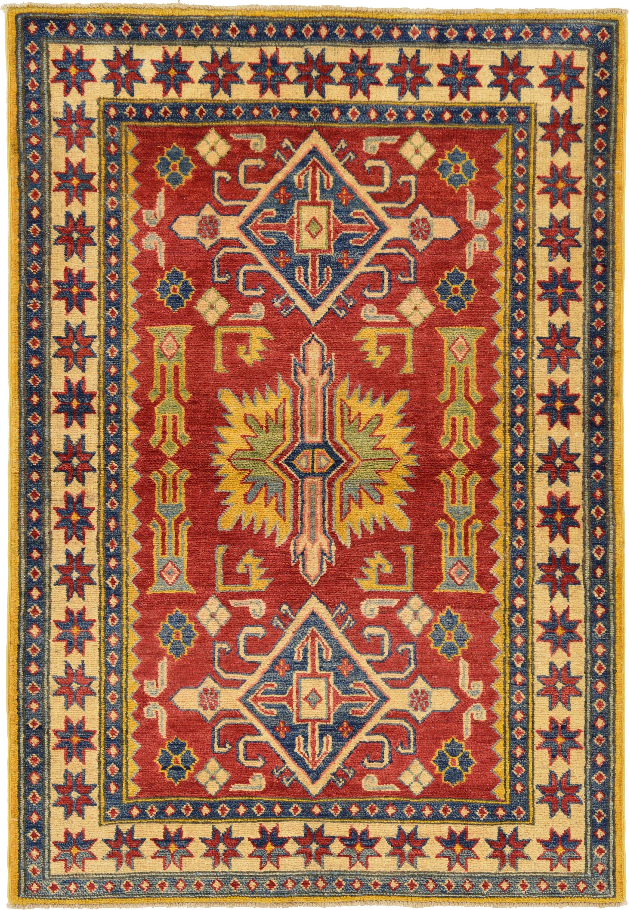 Red 3' 7 x 5' 3 Kazak Oriental Rug Oriental Rugs eSaleRugs